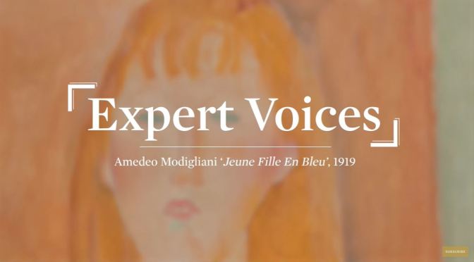 Art: ‘Jeune Fille en Bleu’ By Amedeo Modigliani (1919)