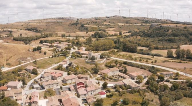 Aerial Views: Village Of Coculina, Burgos, Spain