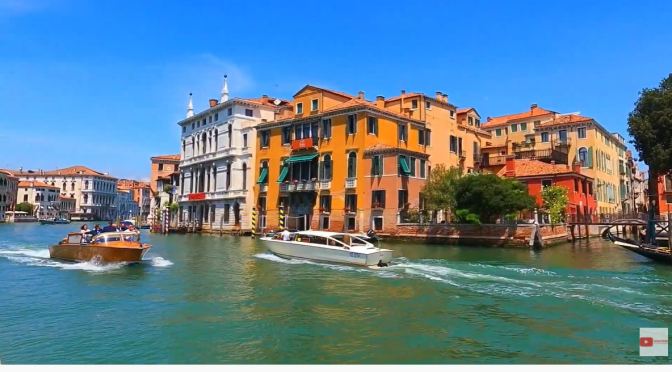 Boat Tours: The Grand Canal In Venice, Italy (4K)