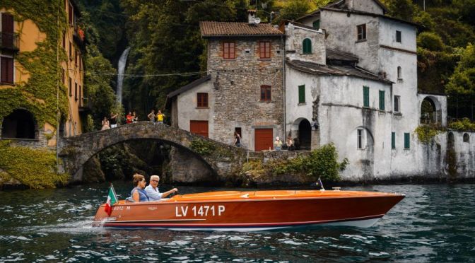 Views: Classic Wooden Motor Boats At Villa d’Este, Lake Como, Italy
