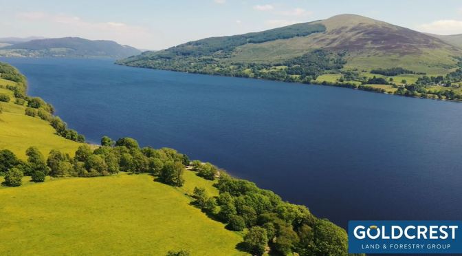 Views: Old Lawers Village On  Loch Tay In Scotland