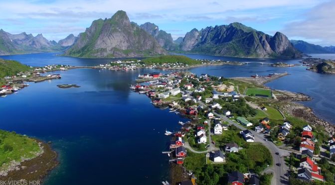 Aerial Views: Lofoten Islands In Norway (8K)