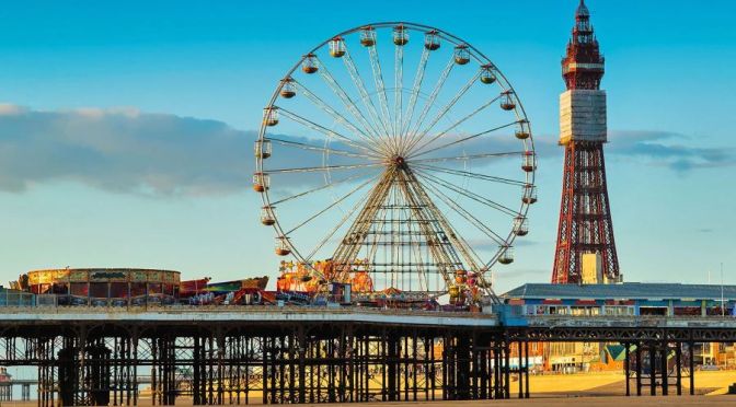 Aerial Views: Blackpool – Northwest England (4K)