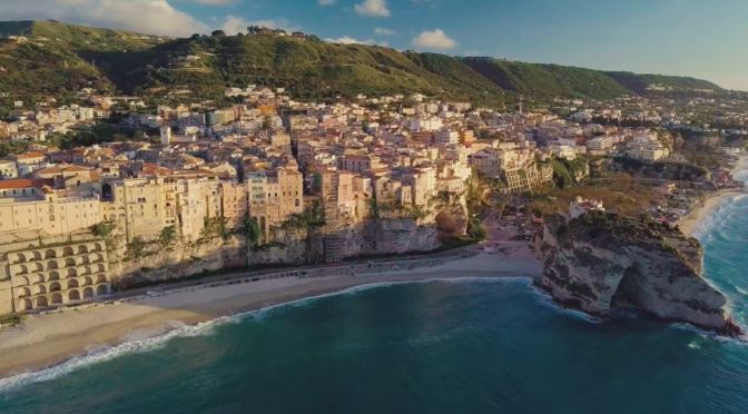 Aerial Views: Tropea In Southwestern Italy (4K)