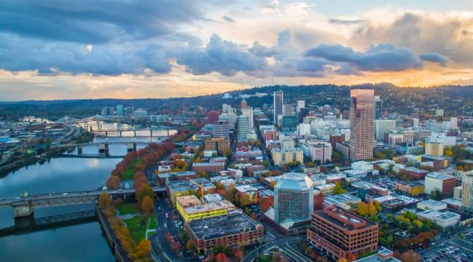 City Views: Portland In Northwest Oregon (4K)