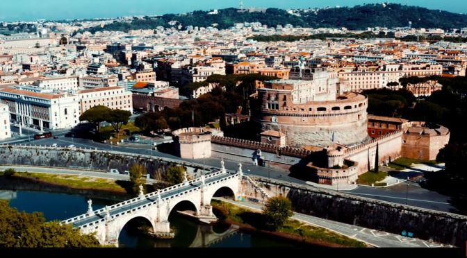 Aerial Views: Monuments Of Rome, Italy (4K Video)