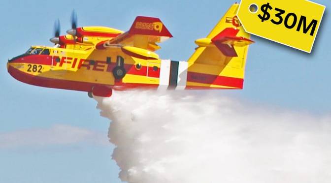 Views: $30 Million ‘Super Scooper’ CL-415EAF Plane Fighting U.S. Wildfires