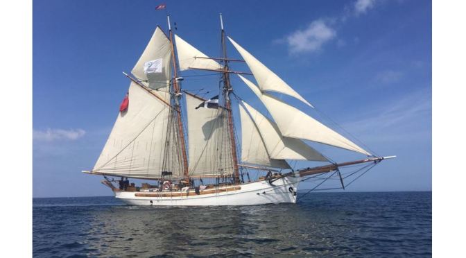 Cornwall UK Views:  The ‘ANNY OF CHARLESTOWN’, A 1930 Topsail Schooner