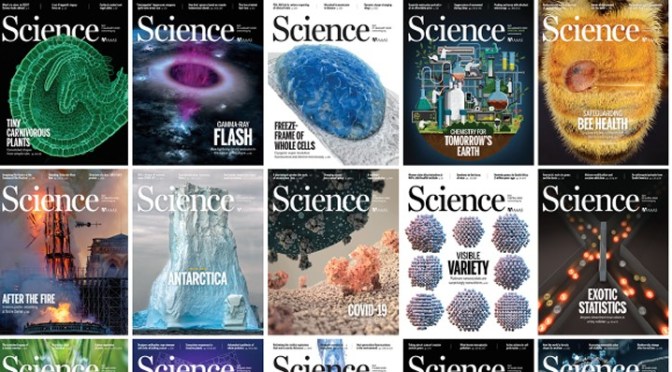 Front Covers: Science Magazine – August 13