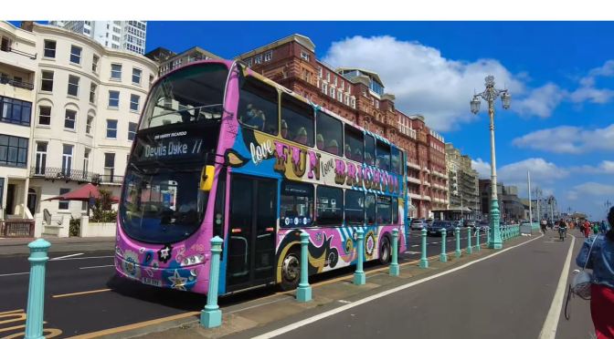 Walking Tour: Brighton – Southeast England (4K)