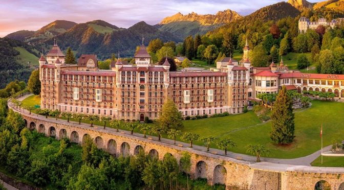 Walking Tour: Caux Palace – Switzerland (4K Video)