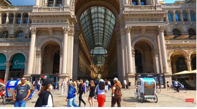 Walking Tour: Milan – Duomo & Gallery (4K)