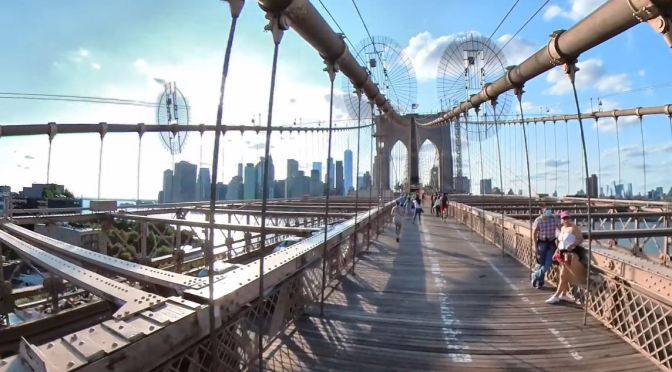 New York Views: Walking The Brooklyn Bridge (4K)