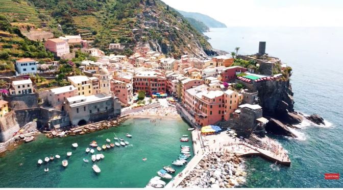 Walking Tour: Vernazza – Cinque Terre, Italy (4K)