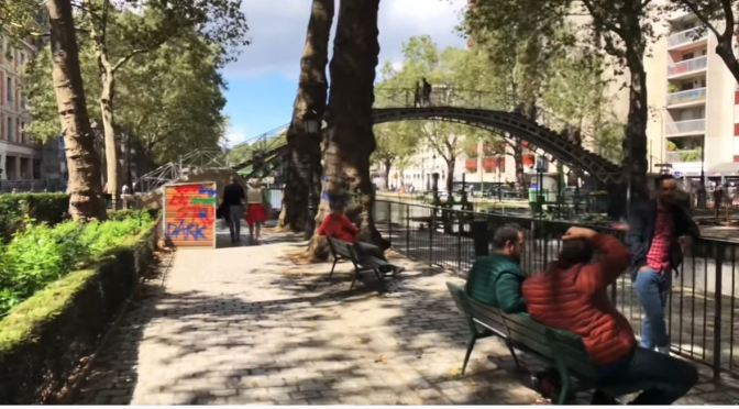 Walking Tours: Canal Saint-Martin In Paris (4K)