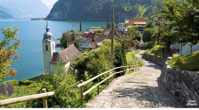 Swiss Village Tours: Bauen On Lake Lucerne (4K Video)