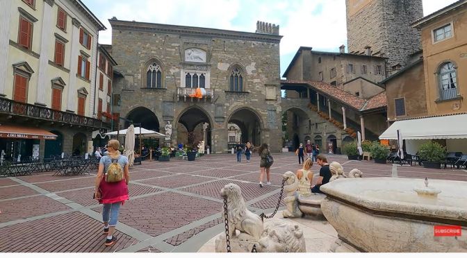 Walking Tour: Bergamo – Northern Italy (4K)