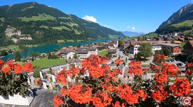 Walks: Lungern Village And Lake, Switzerland (4K)