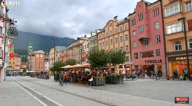 Walking Tour: Innsbruck In Western Austria (4K)