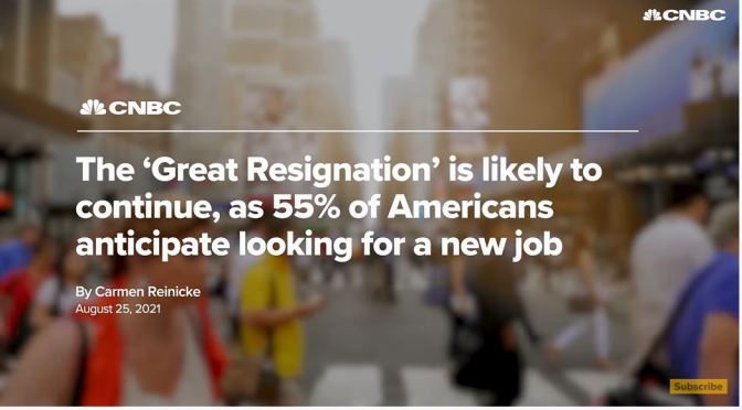 Employment: Why Millions Of Workers Are Quitting