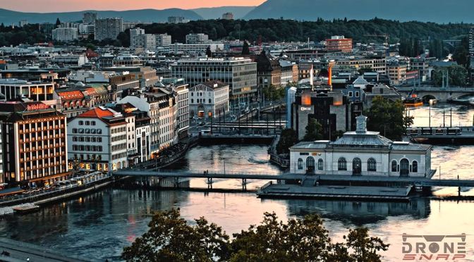 Aerial Views: Geneva In Western Switzerland