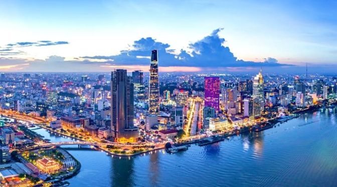 Aerial City Views: Ho Chi Minh City In Vietnam (4K)