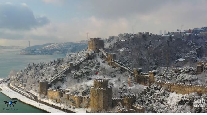 Views: Rumeli Hisari Castle In Istanbul, Turkey (4K)
