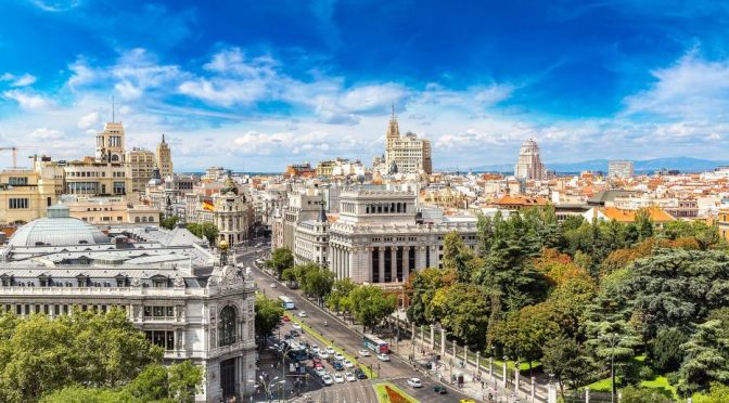 City Walking Tour: Madrid In Central Spain (4K Video)
