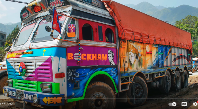 Cultural Views: Tattooed Freight Trucks Of Nepal