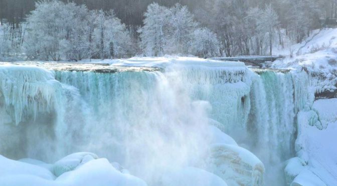 Winter Views: Niagara Falls In Ontario, Canada