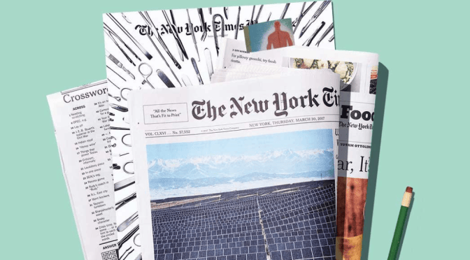 Front Page View: The New York Times  – June 19, 2022
