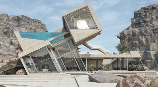2022 Design: 45° Brutalist House – LYX Arkitekter