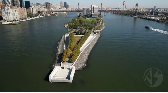 Aerial Views: Roosevelt Island, New York (4K)