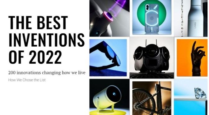 Top Invention Review: Time Magazine – Nov 21, 2022