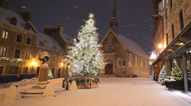 Canada Views: Christmas Snowfall In Quebec City